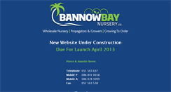 Desktop Screenshot of bannowbaynursery.com